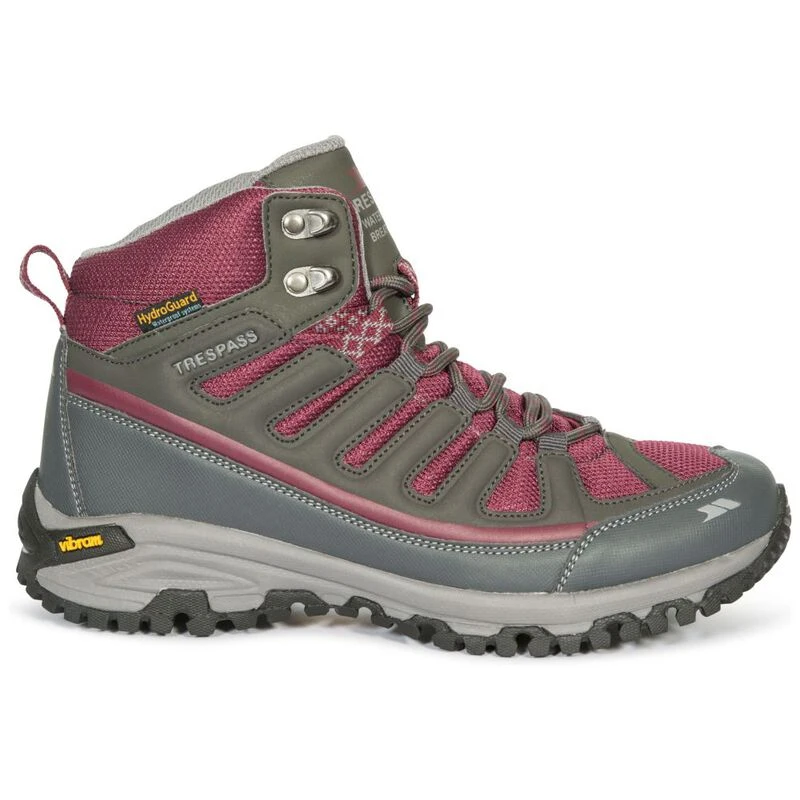 Trespass Womens Tensing Walking Boots Steel Rouge Sportpursuit