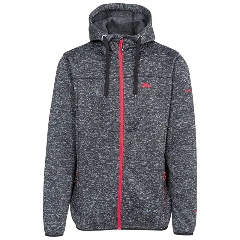 Trespass Mens Odeno B AT300 Fleece Jacket Black Marl Sportpursuit