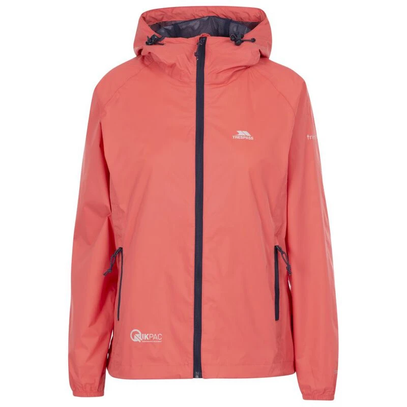 Trespass Womens Qikpac Jacket (Peach Blush) | Sportpursuit.com