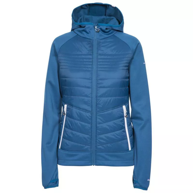 Trespass Womens Finito Hybrid Jacket Cosmic Blue Sportpursuit