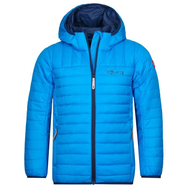 Lightweight Jacket with Recycled Polyester Padding & Hood for Boys - petrol  blue, Boys
