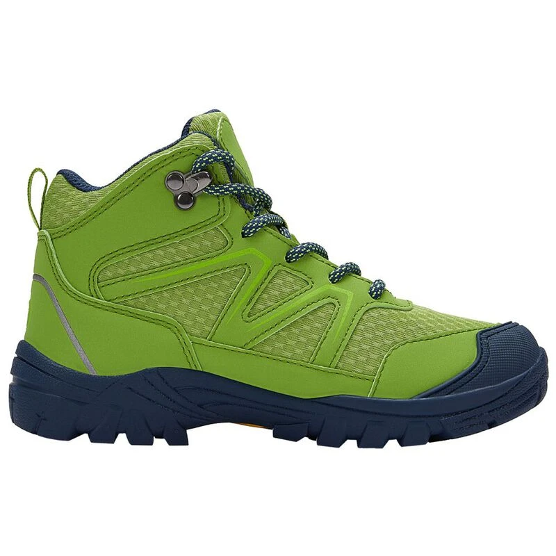 Trollkids Kids Skarvan Mid Hiking Shoes Kiwi Green Lizard Sportpur