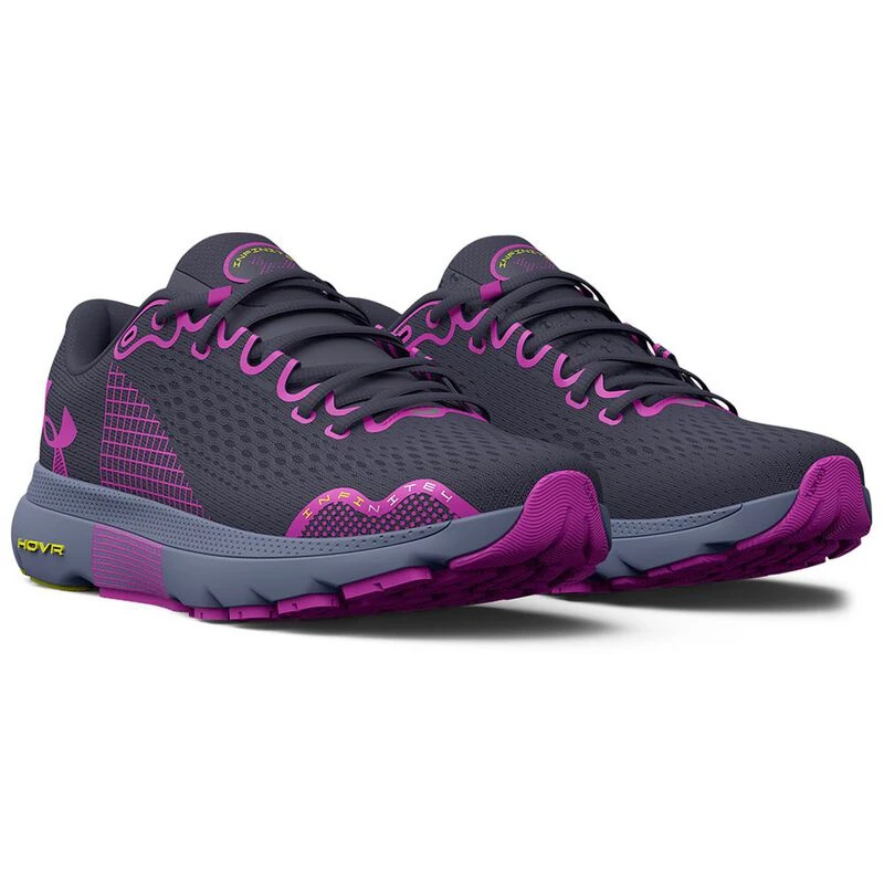 UnderArmour Womens HOVR Infinite 4 Running Shoes (Grey) | Sportpursuit