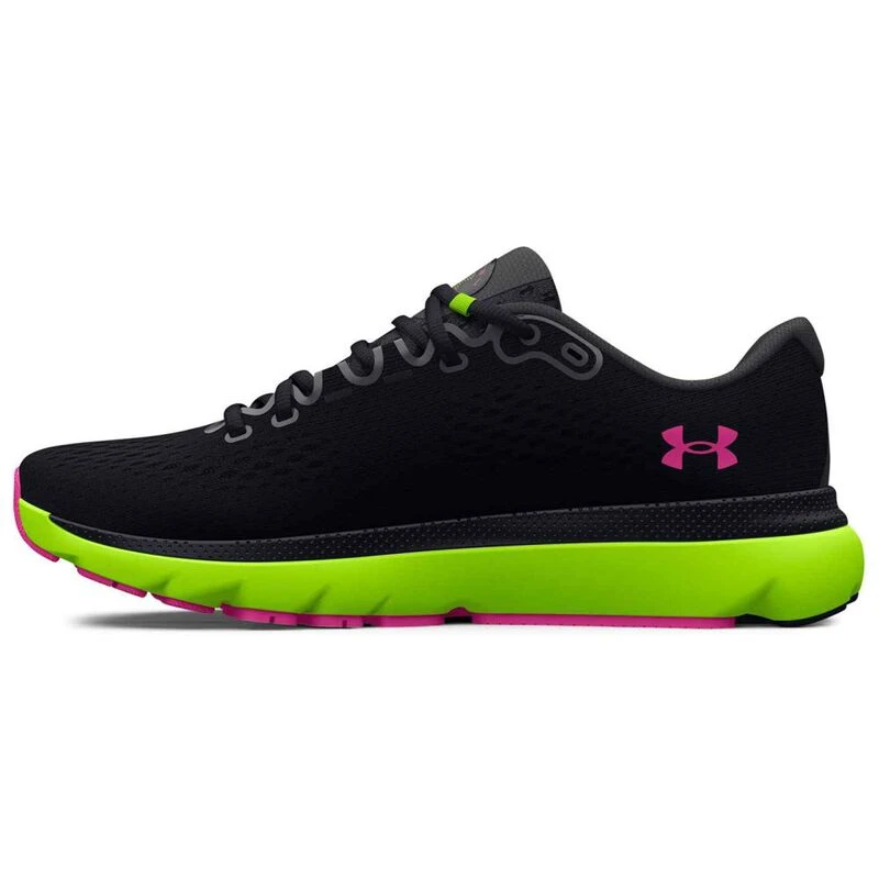 Black and lime green running shoes shop