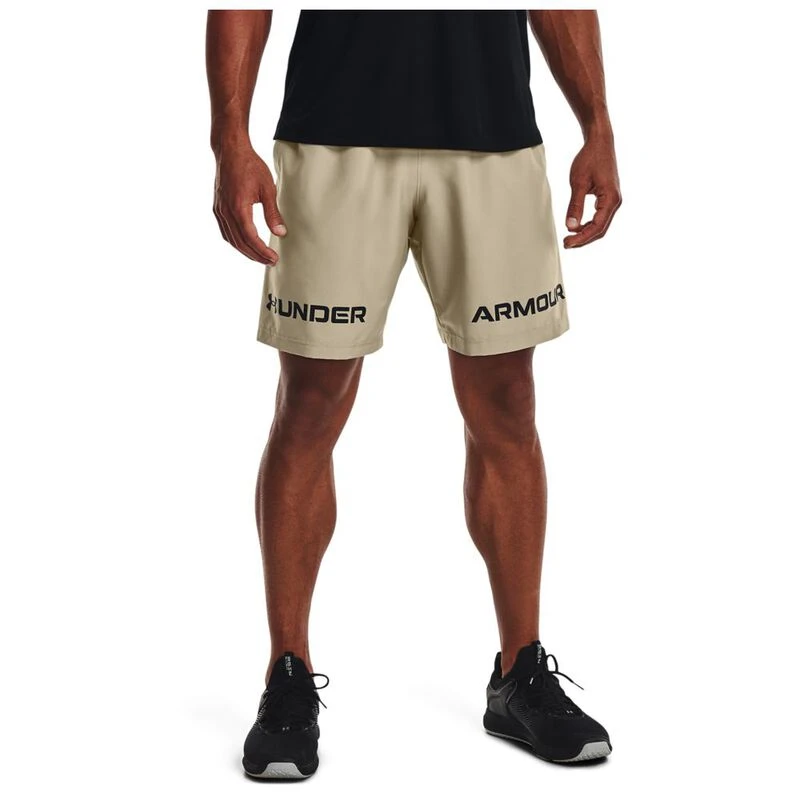 Men's ua woven new arrivals graphic wordmark shorts