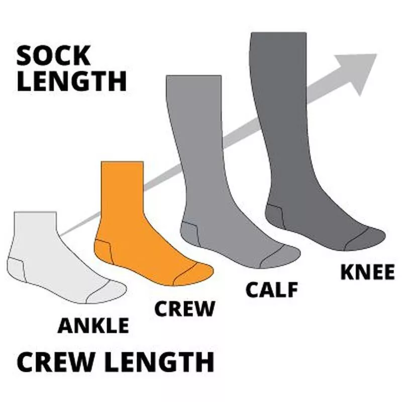 Uphill Sport Thermal Merino Blend Crew Socks (Navy/Yellow) | Sportpurs