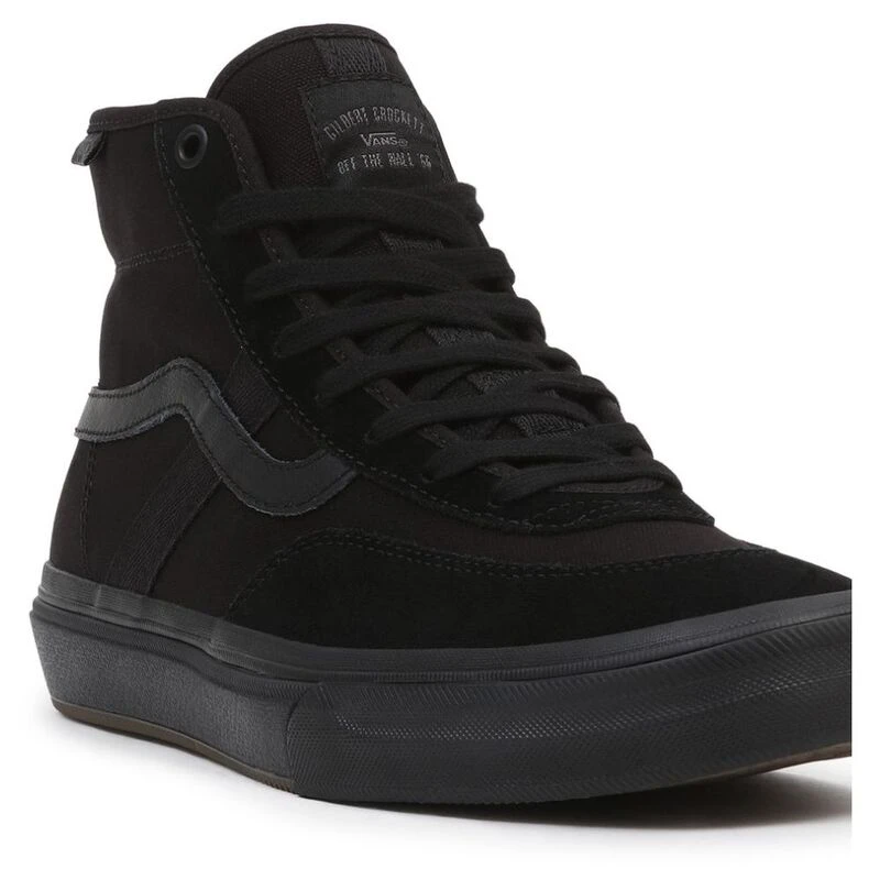 Vans Mens Crockett High Shoes (Black) | Sportpursuit.com
