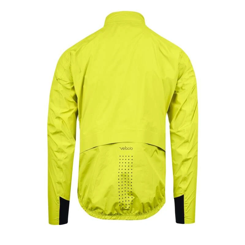 Velocio Mens Ultralight Rain Jacket Citron Sportpursuit
