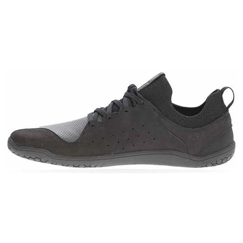 Vivobarefoot Mens Primus Knit Lux Leather Shoes Black Sportpursuit