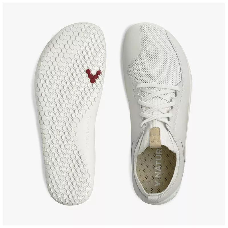 Vivobarefoot Mens Primus Knit Shoes (Bright White) | Sportpursuit.com