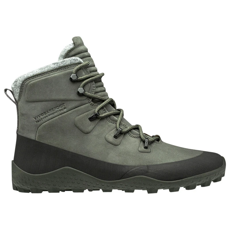 Vivobarefoot Mens Tracker Snow SG Boots Dark Grey Sportpursuit