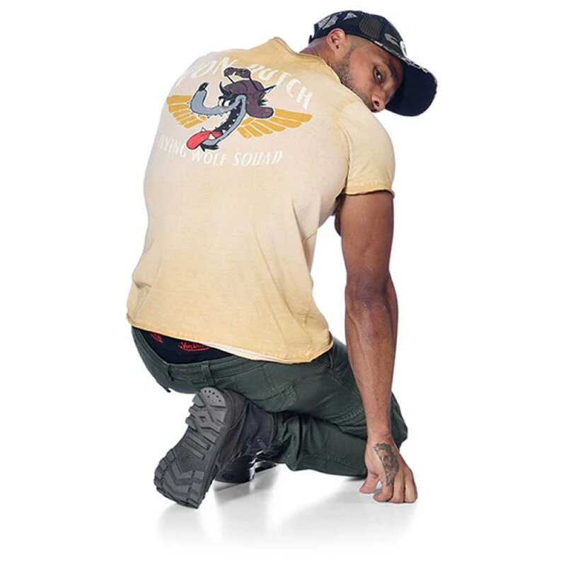 VonDutch T Shirt Wolf Homme Jaune privatesportshop.be fr