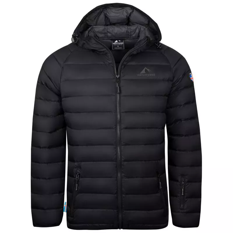 Westfjord Mens Snaefell Down Jacket (Black/Silver Grey) | Sportpursuit