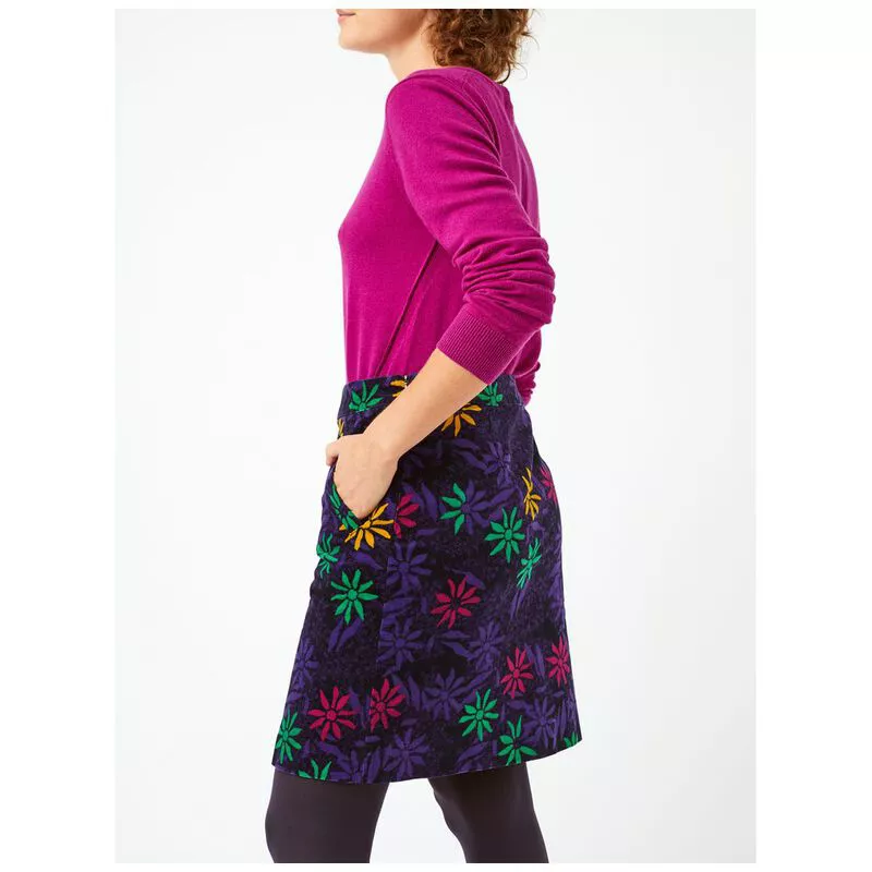 Velvet skirt white best sale stuff
