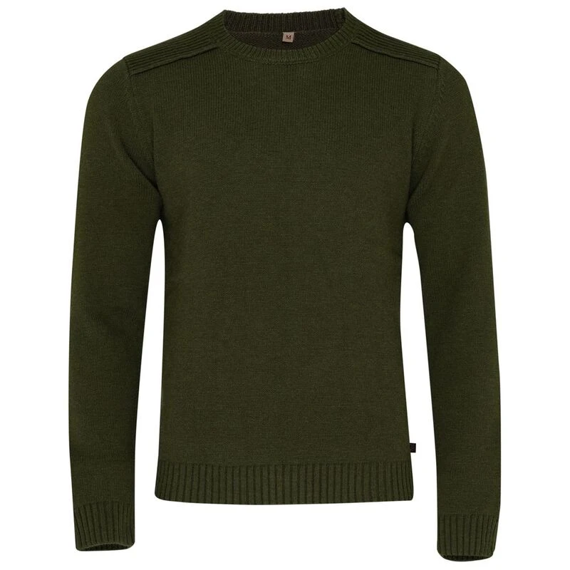 Wilde and King Mens Kinloch Crew Neck Pullover (Olive) | Sportpursuit.