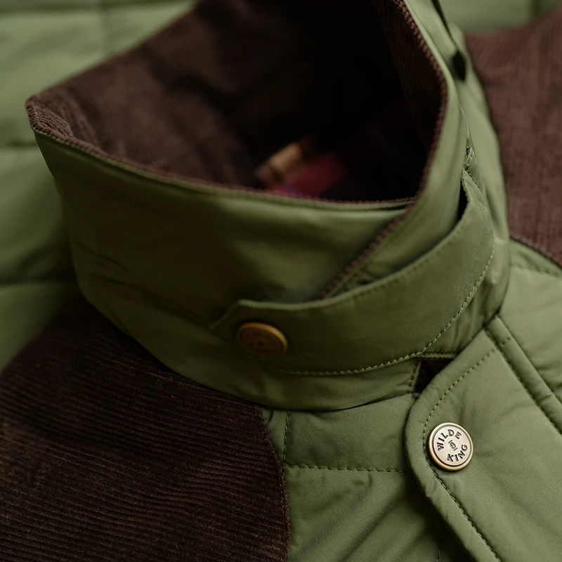 Wilde and King Mens Barnard Quilted Jacket (Olive) | Sportpursuit.com