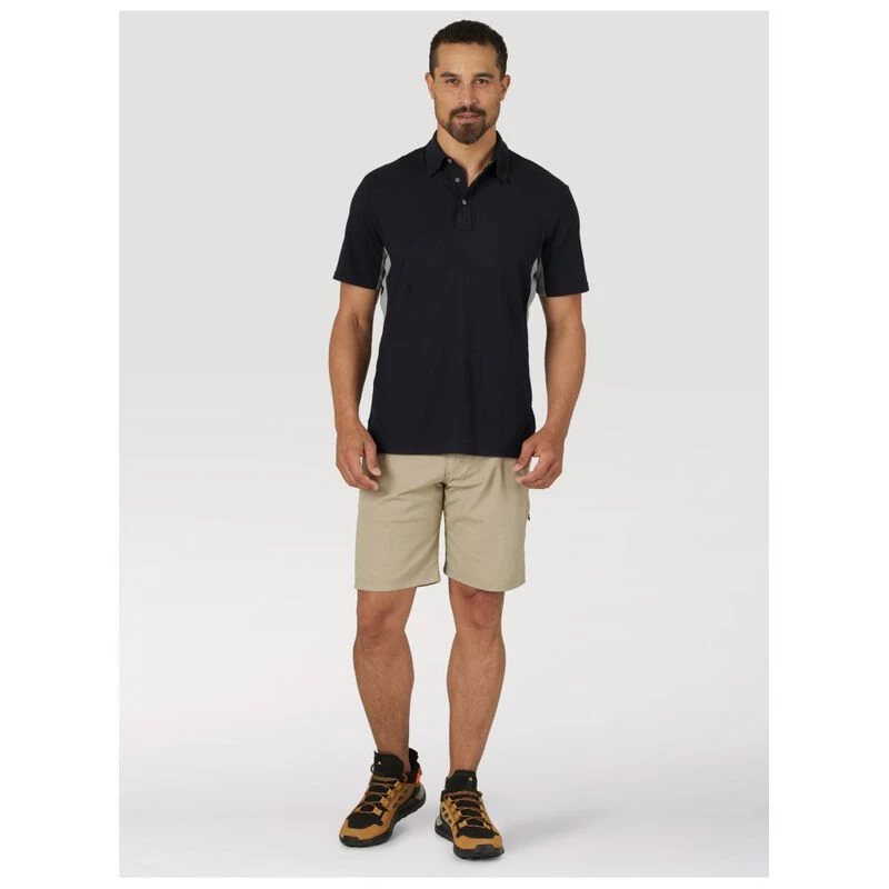 ATG Mens Performance Polo Shirt Black Sportpursuit