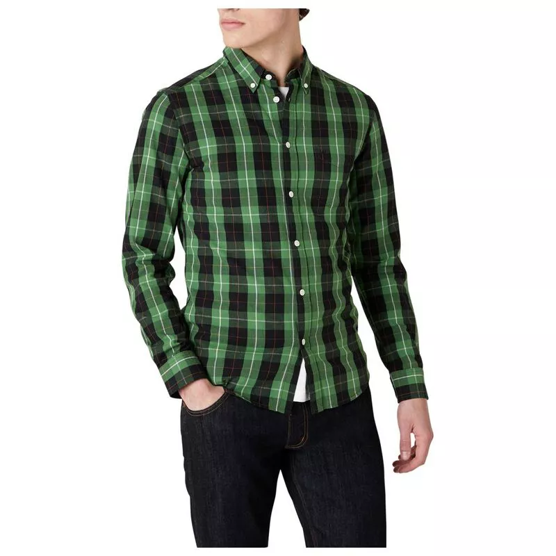 Wrangler Mens One Pocket Slim Fit Shirt Artichoke Green