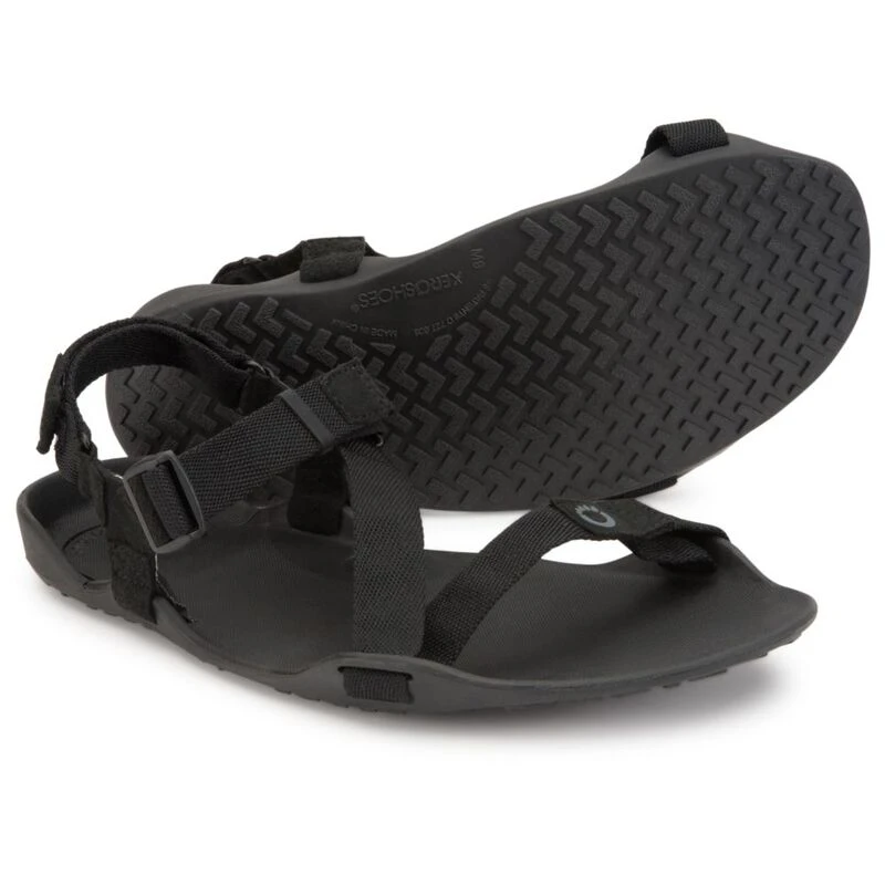 Xero Shoes Mens ZTrek Sandals (Coal Black/Black)