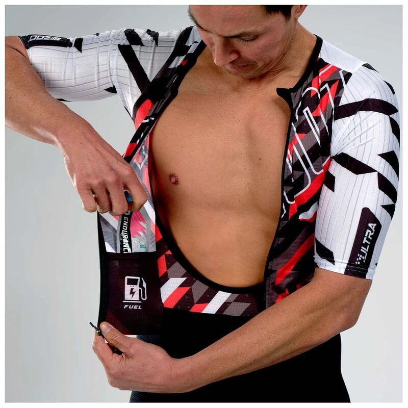 Zoot Mens Ultra Triathlon P1 Tri Suit (Red/White)