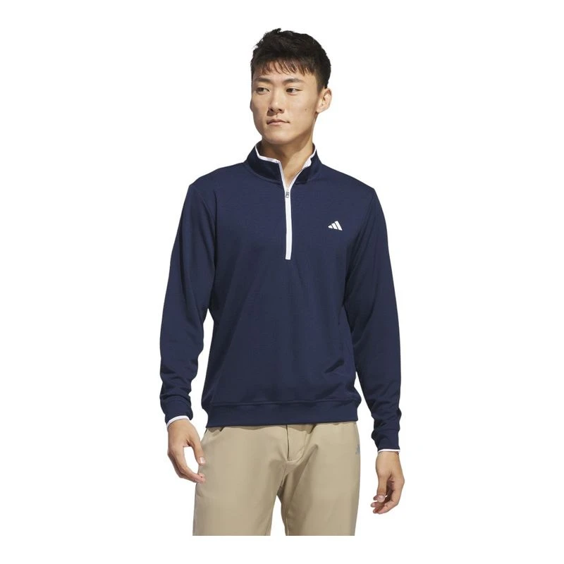 adidas Golf Mens Core LTWT Pullover Blue Sportpursuit