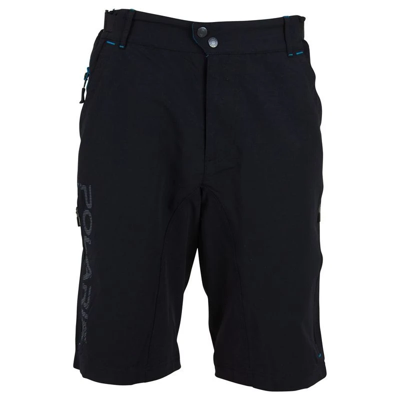 Polaris Mens AM Descent MTB Shorts Black Cyan Sportpursuit