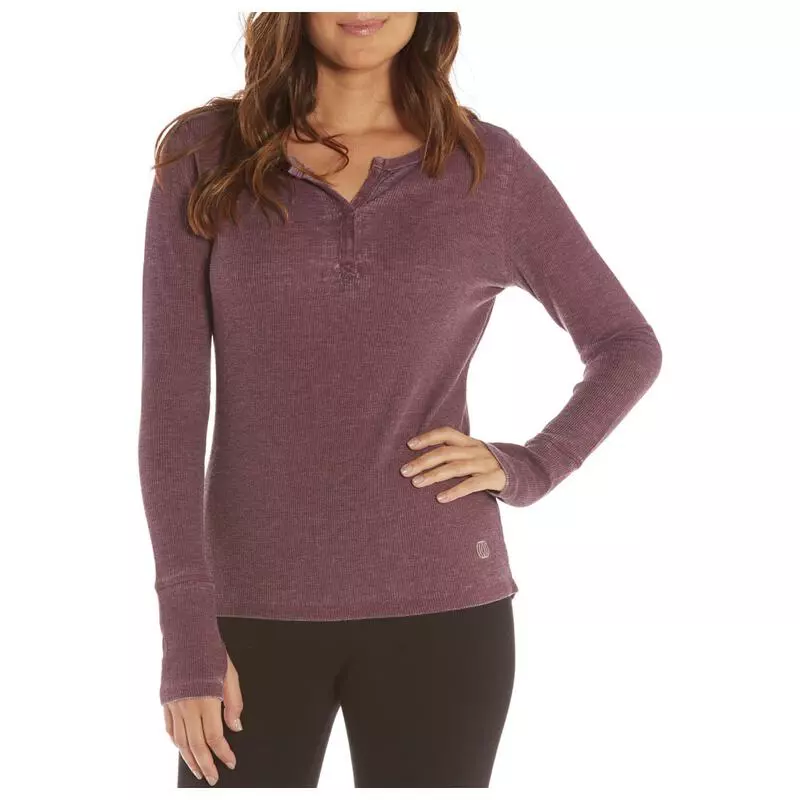 Balance Collection Womens Thermal Long Sleeve Top (Grape/Wine) Sport
