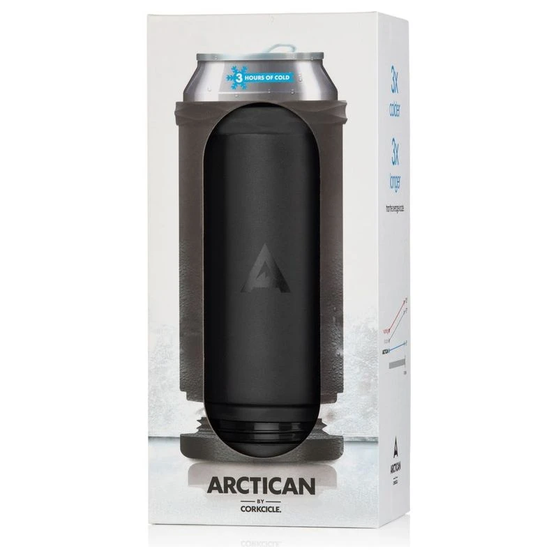 Corkcicle Arctic 12oz/340ml Can Holder (Matte Black) Sportpursuit.co