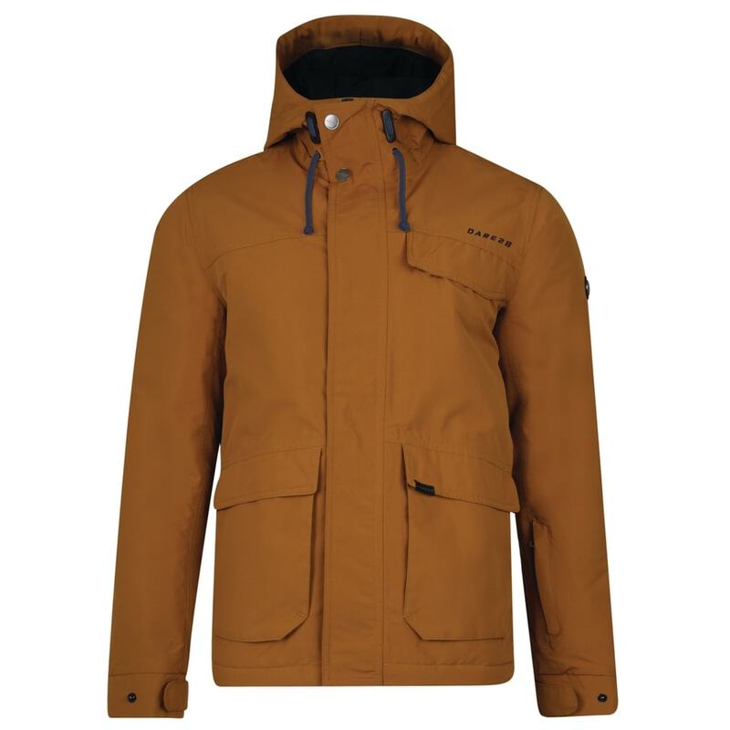 brown waterproof jacket