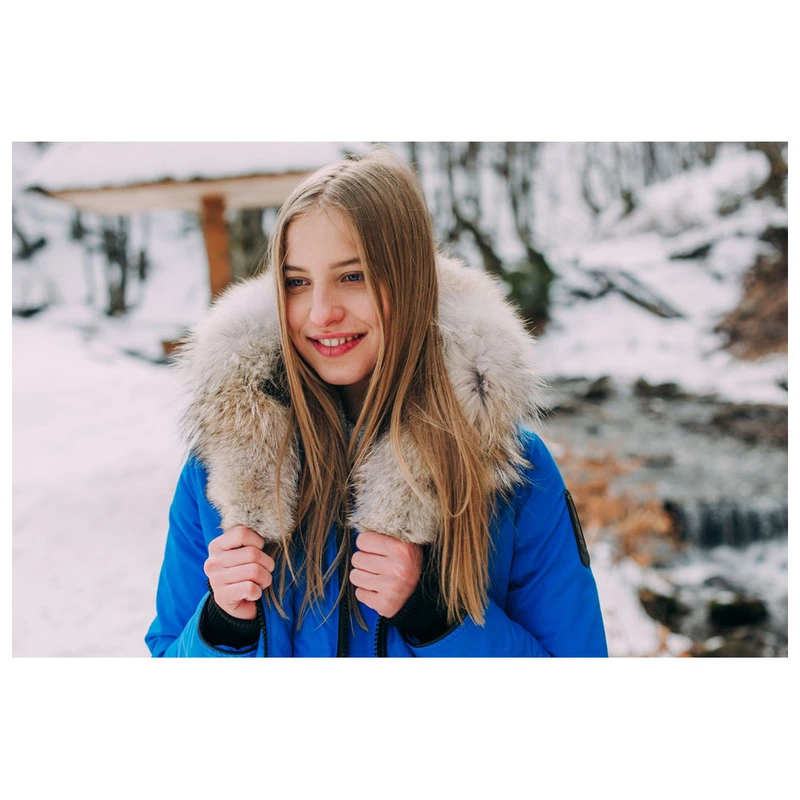 Arctic Bay Womens Regina Down Parka Royal Blue Sportpursuit