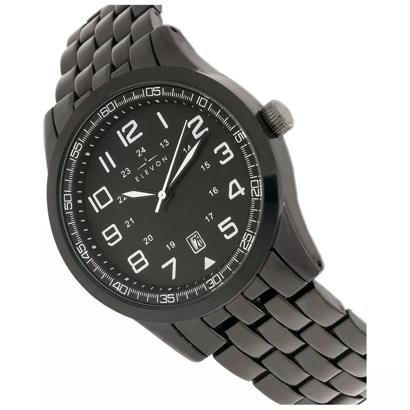 Elevon Garrison Casual Horloge Zwart Zwart Zwart privatesportshop