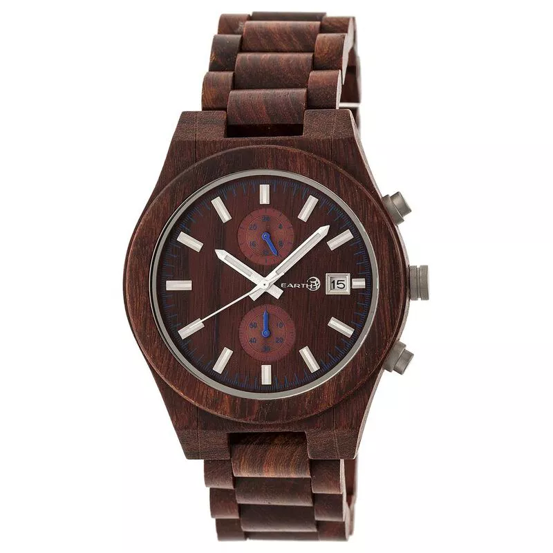 Earth Wood Castillo Bracelet Watch Red Sportpursuit