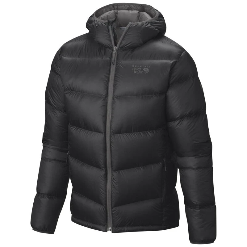 Mountain Hardwear Mens Kelvinator Hooded Down Jacket Shark Titanium