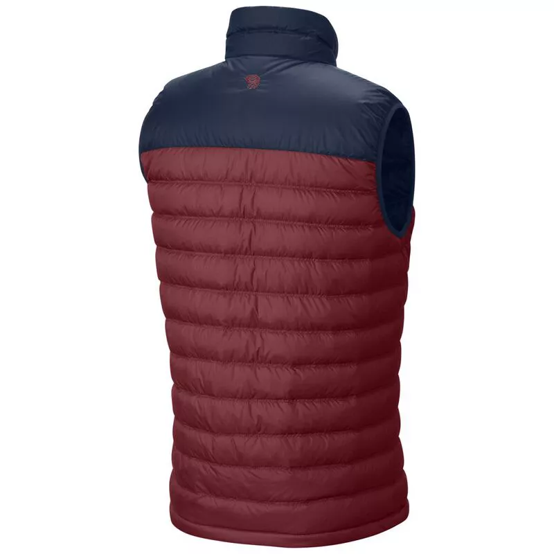 Mountain Hardwear Mens Dynotherm Down Vest Smolder Red Hardwear Navy