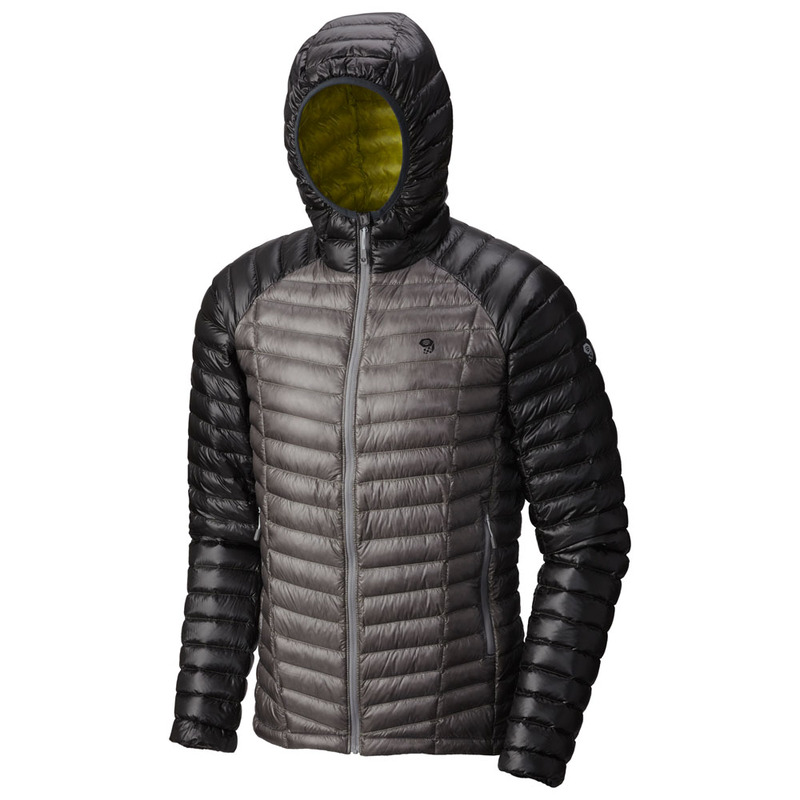 Mountain Hardwear Mens Ghost Whisperer Hooded Down Jacket (Manta Grey/
