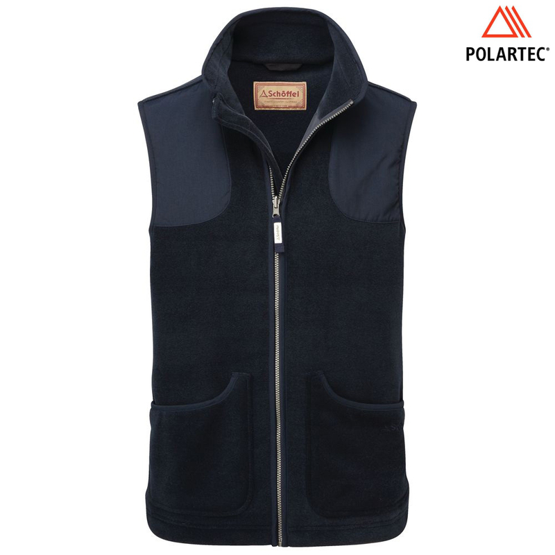 Schoffel navy gilet store
