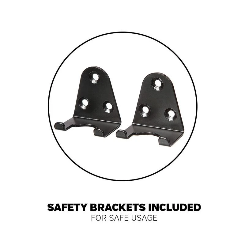 Iron gym safety brackets outlet