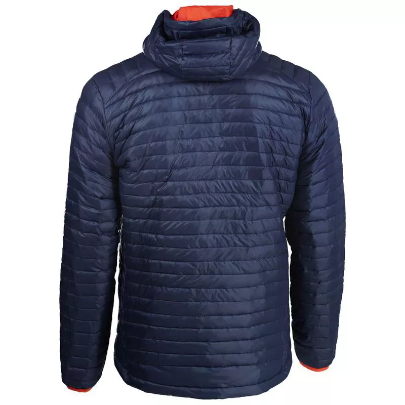 ISOBAA Mens Merino Wool Insulated Jacket Navy Orange Sportpursuit