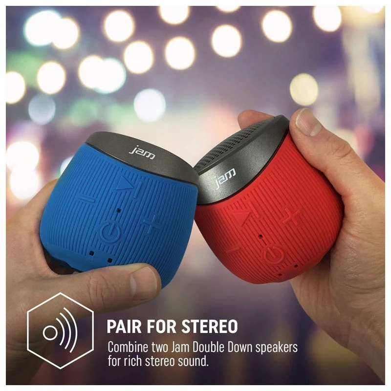 Jam Double Down Bluetooth Speaker (Red)