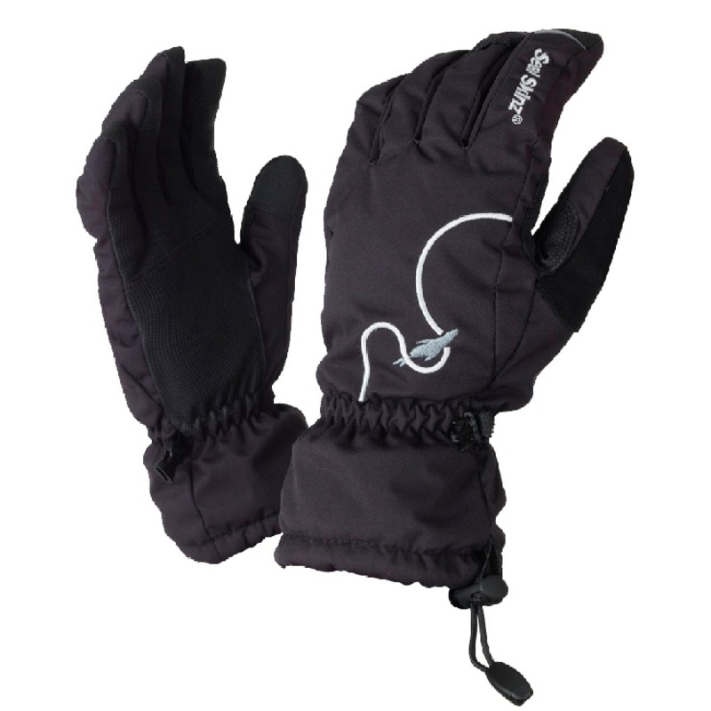 black ladies ski gloves