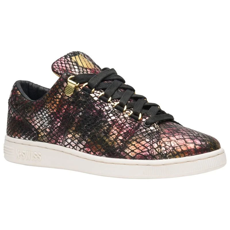K Swiss Womens Lozan III Tongue Twister Shoes Black Gold Marshmellow