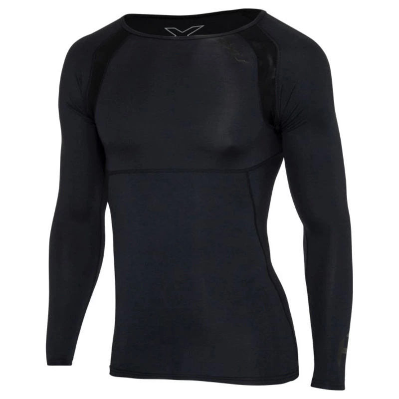 Mens Refresh Recovery Long Sleeve Top (Black/Nero) |