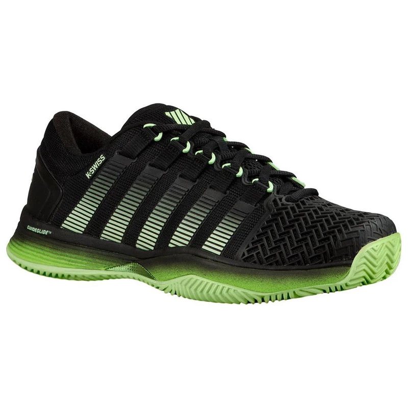 K Swiss Mens Hypercourt 2.0 Tennis Shoes Black Green Jasmine Sport