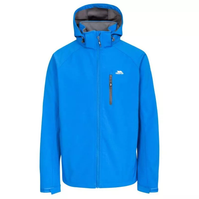 Trespass Mens Nider Softshell Jacket Blue Sportpursuit