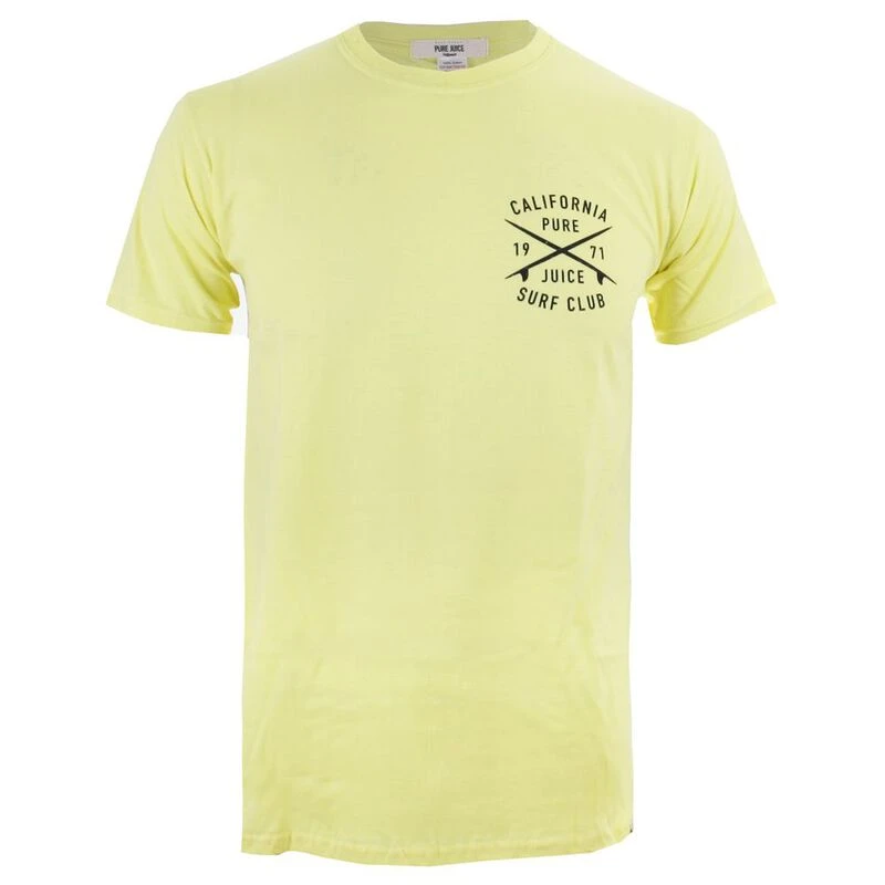 Pure Juice Mens Surf Club TShirt (Cornsilk)