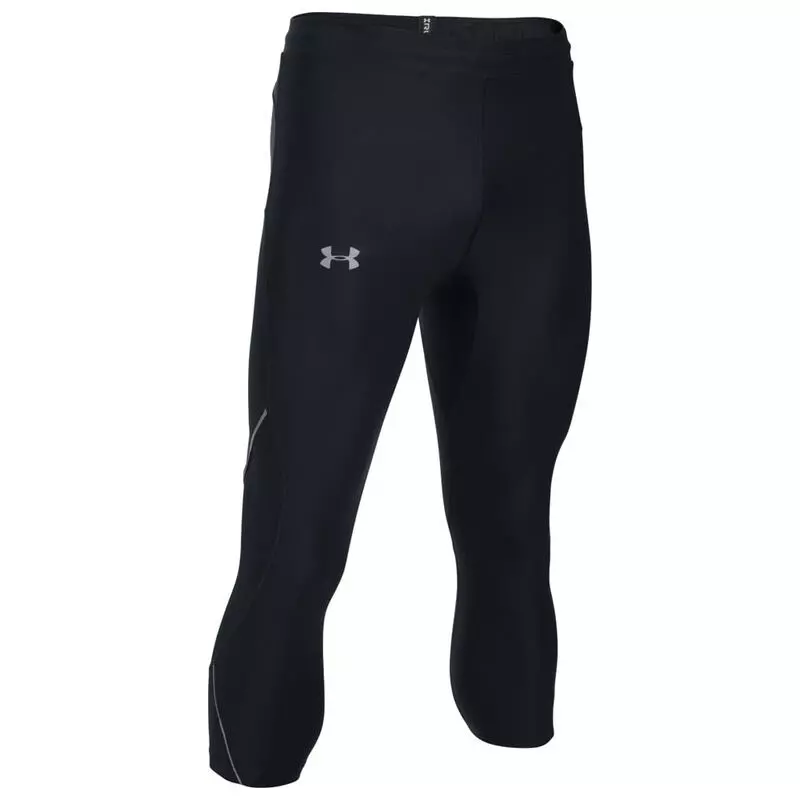 Under Armour Mens Run True HeatGear 3/4 Tights (Black/Reflective) Sp