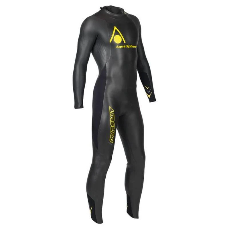 Aqua Sphere Mens 2015 Pursuit Wetsuit (Black/Yellow)