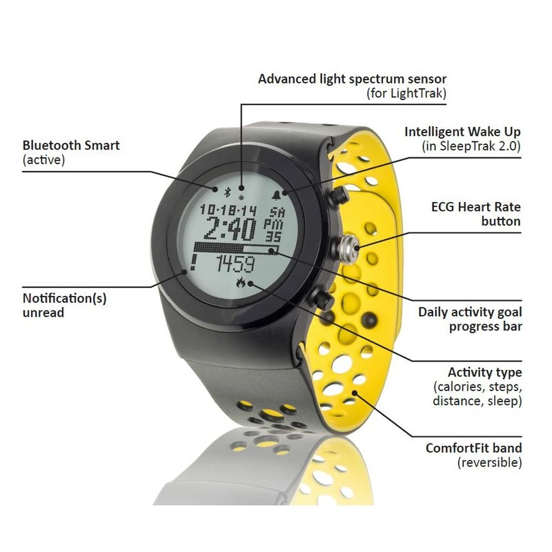 Lifetrak Brite R450 Tracker Black Titanium Sportpursuit