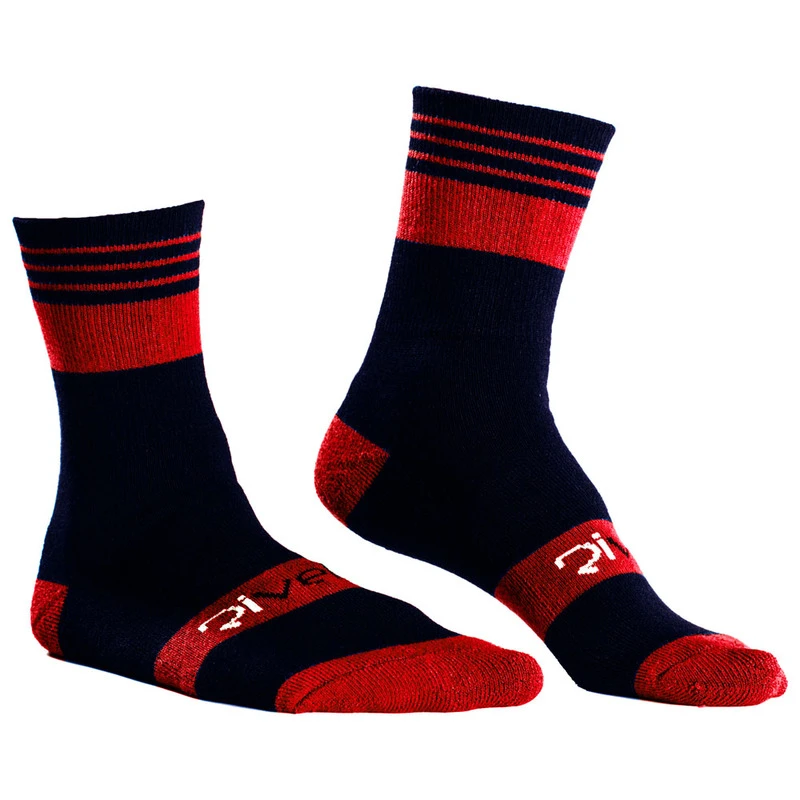Rivelo Templefield Thermolite Socks (Navy/Red) | Sportpursuit.com