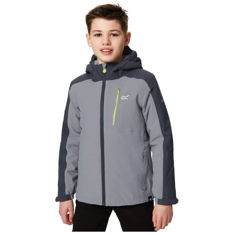 Regatta Kids Aptitude III Waterproof Insulated Jacket Rock Grey Seal